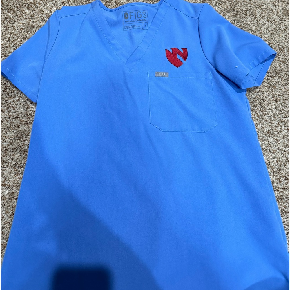 Unmc set of figs in ceil blue.